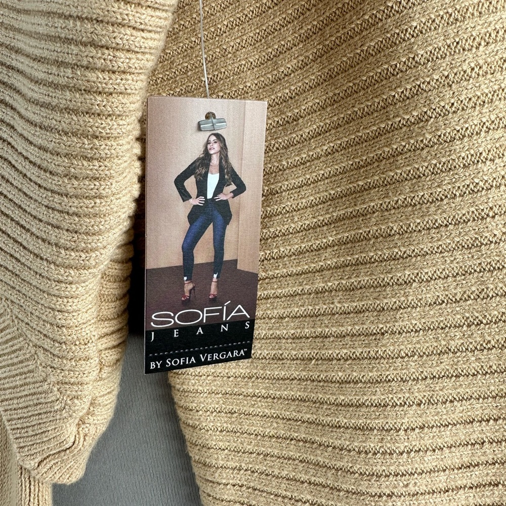 NWT Sofia Vergara beige sweater dress and cardigan set, size L - Picture 10 of 16